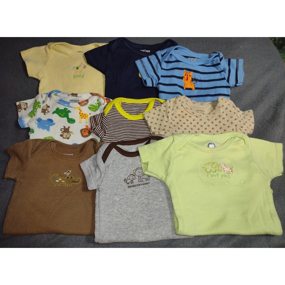9 Baby Boys Bodysuits Newborn
